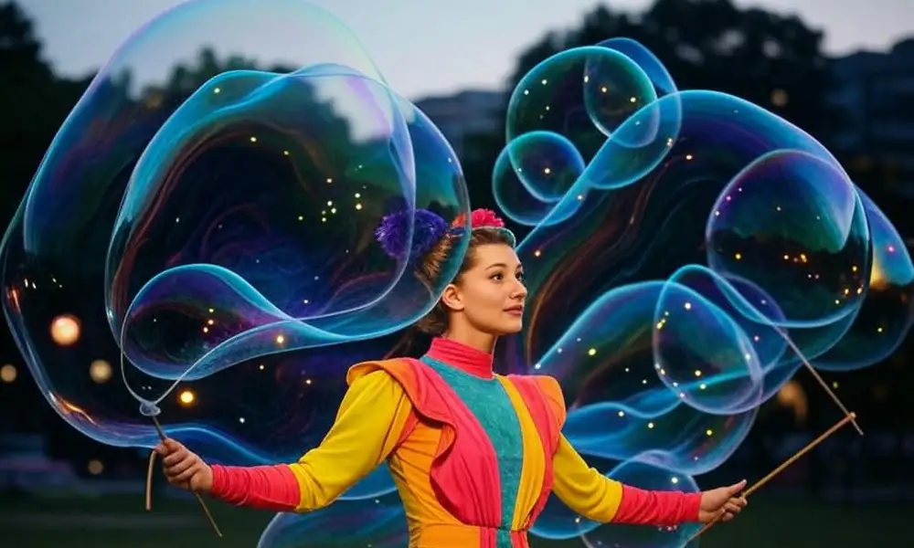 Бизнес-шоу мыльных пузырей