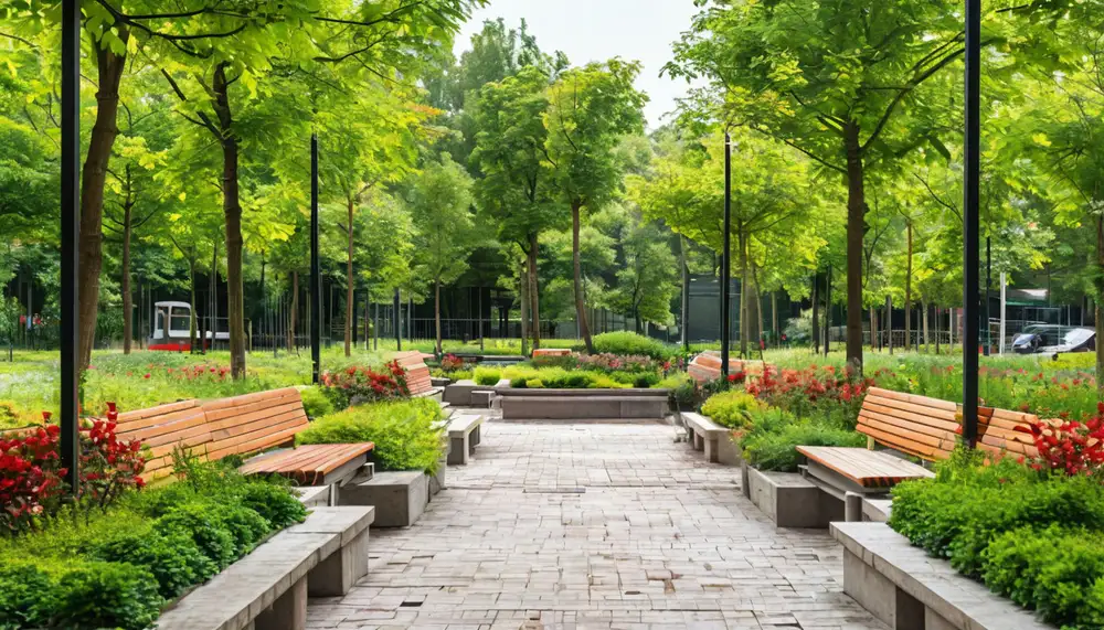 Благоустройство с бетоном