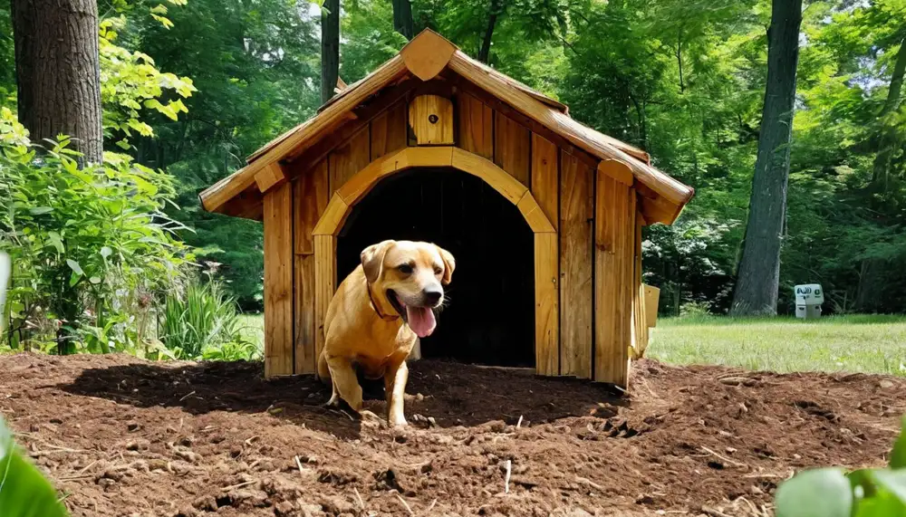 Будки-землянки для собак