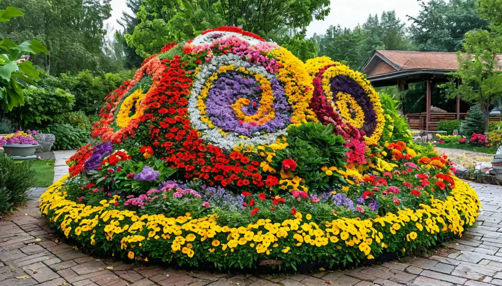 Цветочные скульптуры: креатив в дизайне