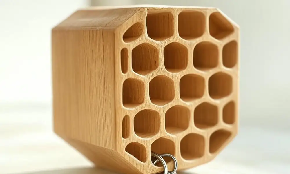 Держатель для ключей в форме сот