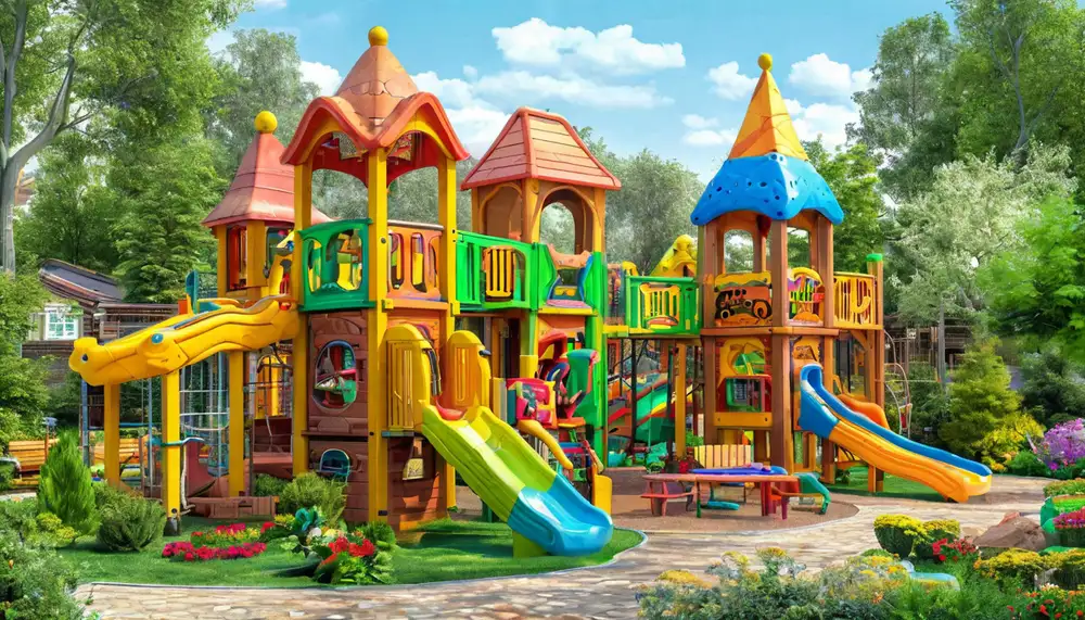 Детские игровые комплексы: производство и материалы