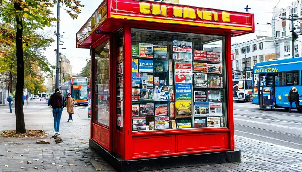 Газетный киоск: новости и журналы
