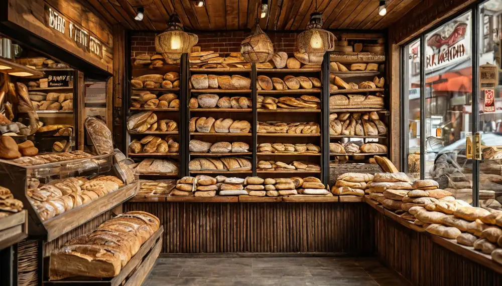Хлебный киоск: свежая выпечка
