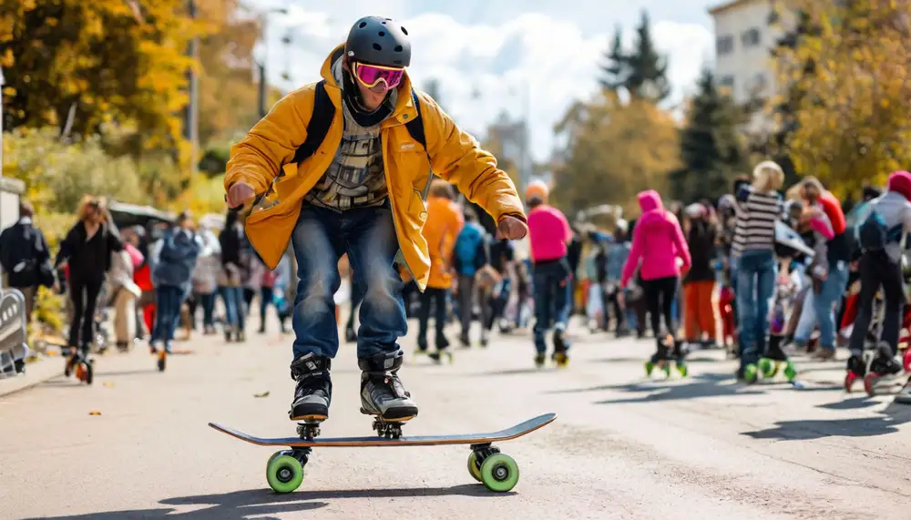 Инновационный скейтборд Orbitwheels