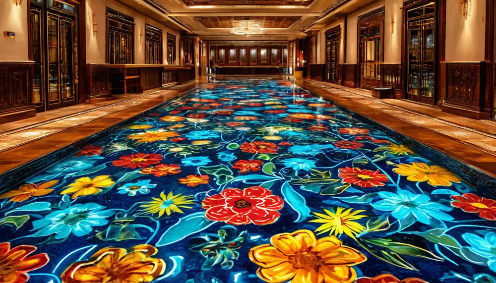 Интерактивное напольное покрытие: монтаж и технологии