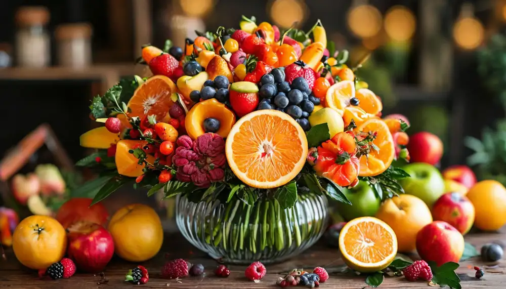 Изготовление и доставка фруктовых букетов на заказ