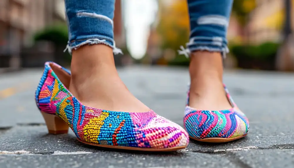 Изготовление обуви из переработанного пластика