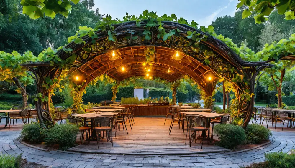 Кафе-беседка на открытом воздухе