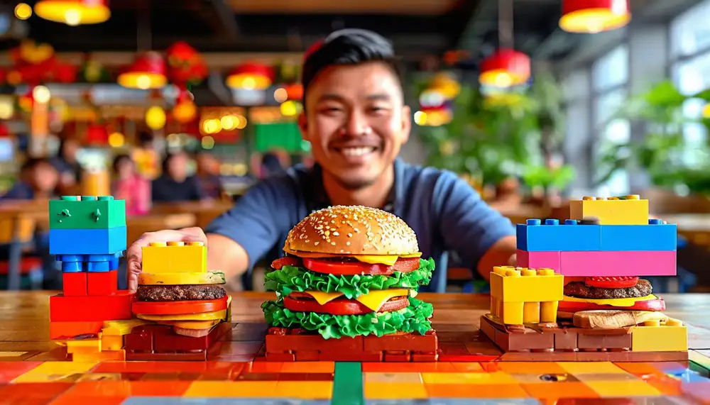 Кафе с бургерами LEGO