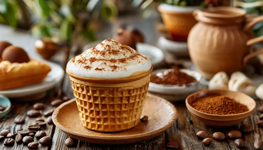 Кофе в съедобных стаканчиках