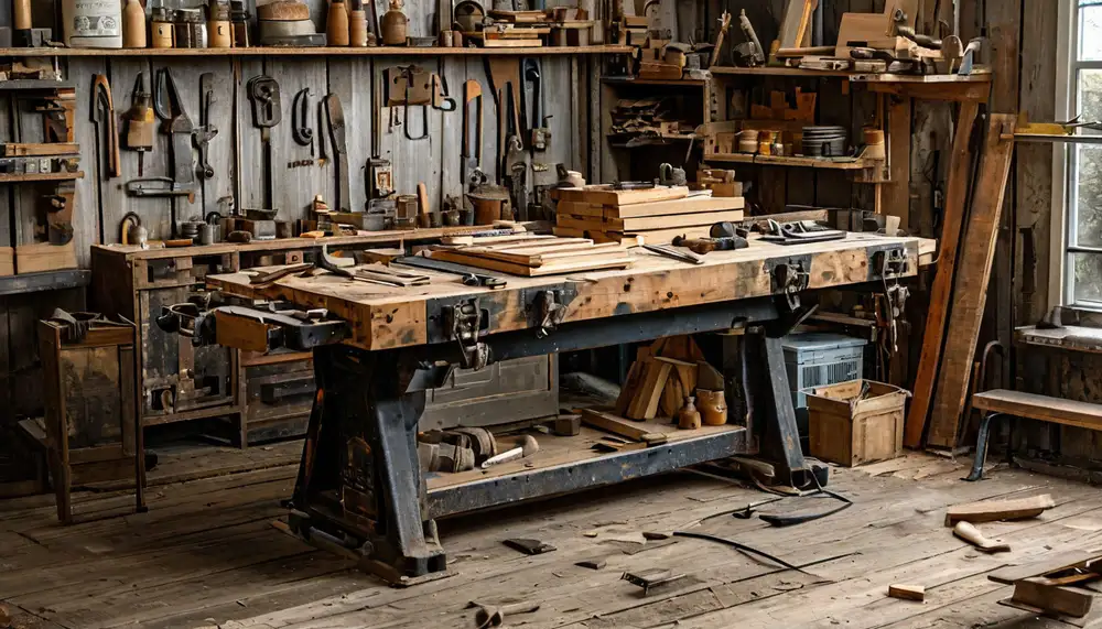 Компактный строительный верстак