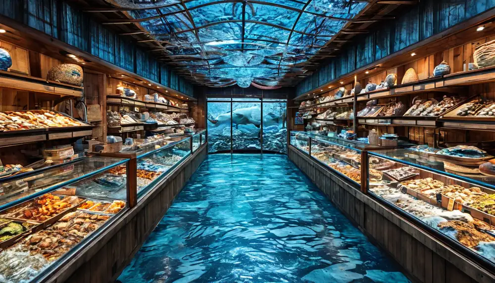 Ледяной аквариум в Kesennuma