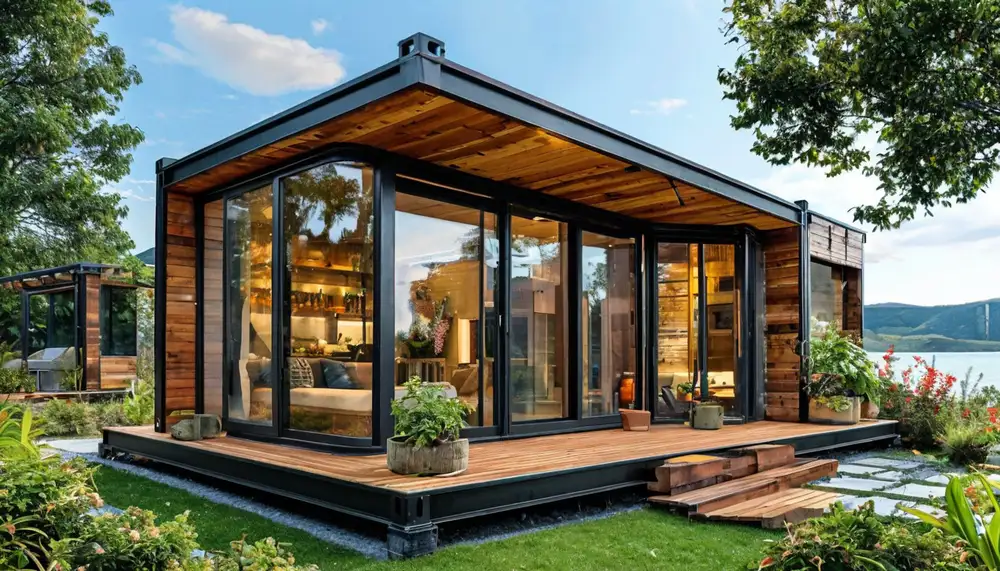 Мини-домики из контейнеров