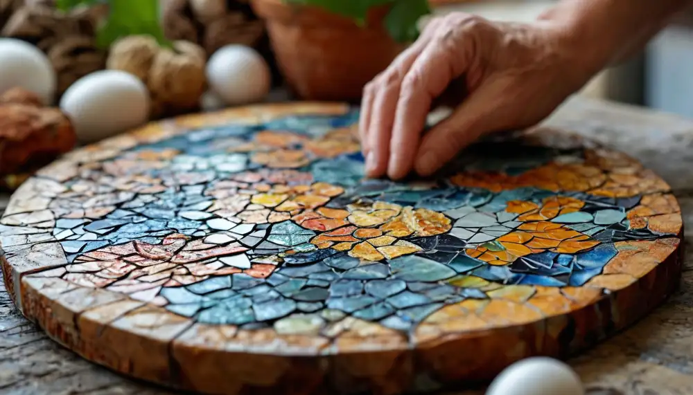 Мозаика из яичной скорлупы