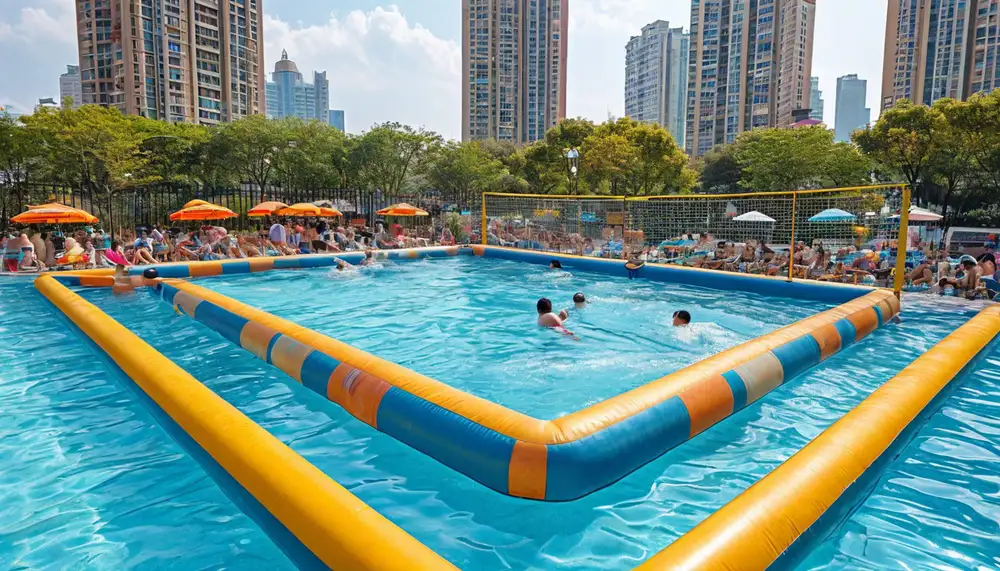 Надувное поле для пляжного волейбола