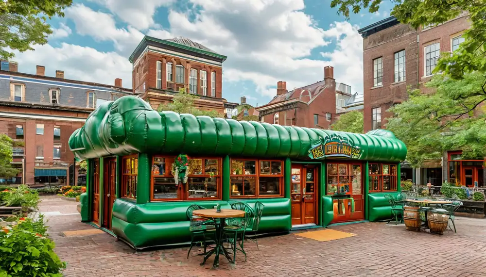 Надувной ирландский паб в Бостоне