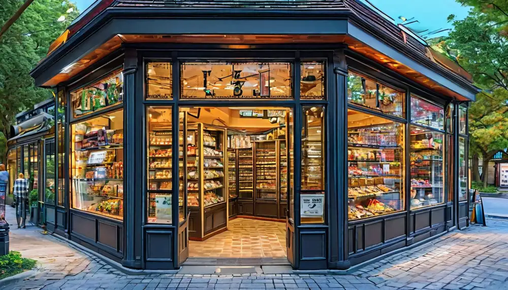 Открытие торгового павильона