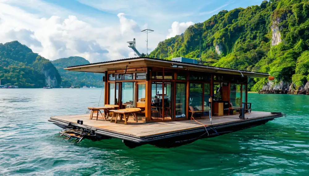 Плавающий коворкинг-офис Coboat