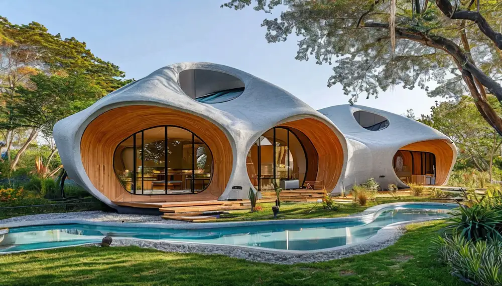 Поселок, построенный с помощью 3D-принтера