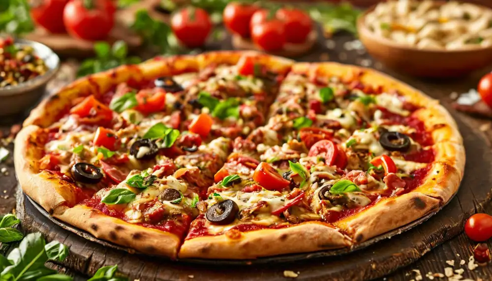 Приготовление коно-пиццы