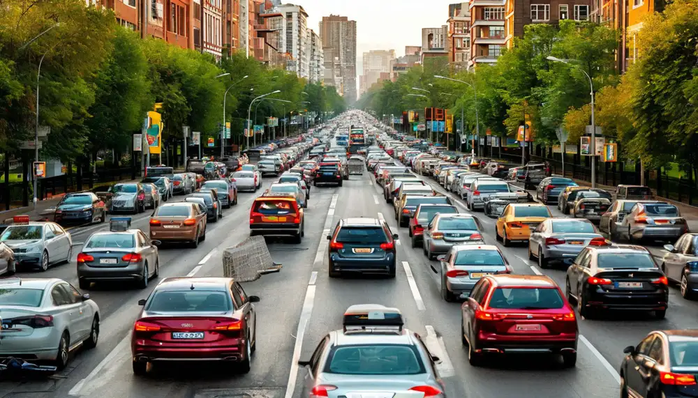 Продажа еды в пробках