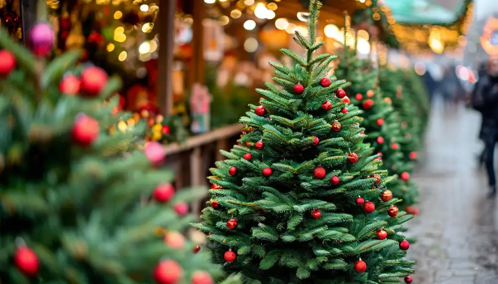 Продажа ёлок и новогодних товаров