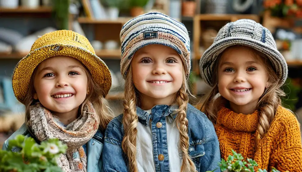 Производство детских шапок: уникальные головные уборы