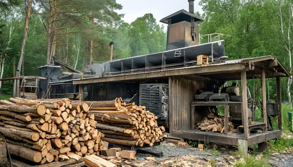 Производство древесного угля: оборудование и персонал