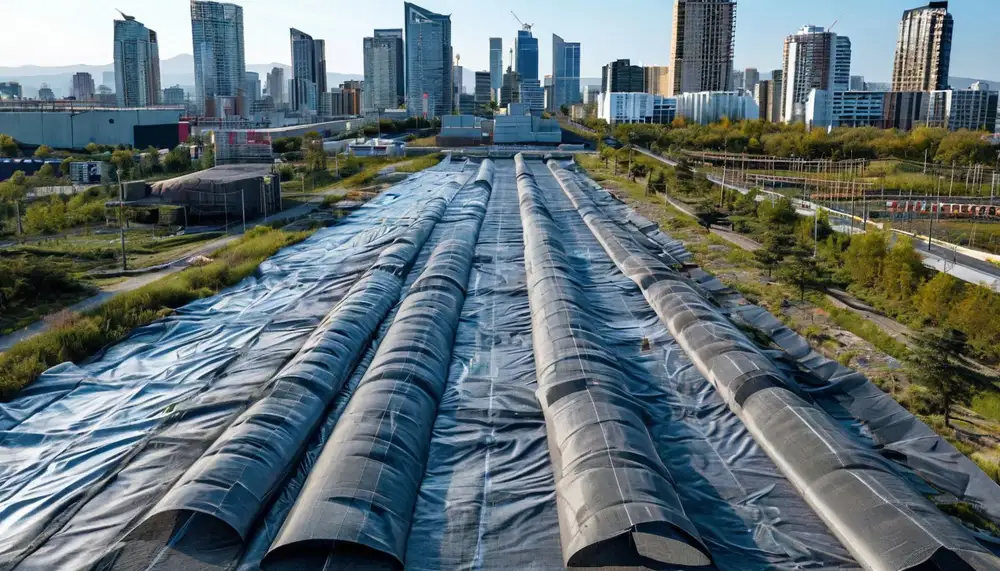 Производство геотекстиля для строительства