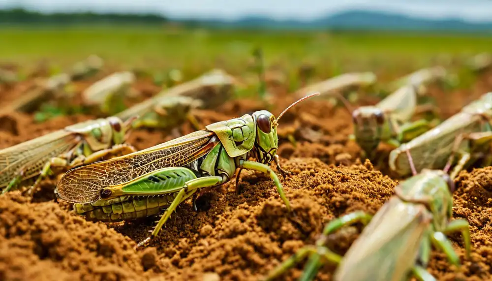 Производство муки из саранчи