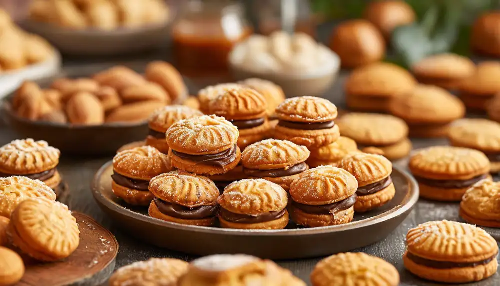 Производство печенья в виде орешков