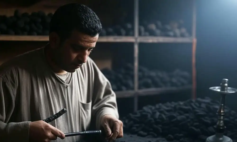 Производство угля для кальянов