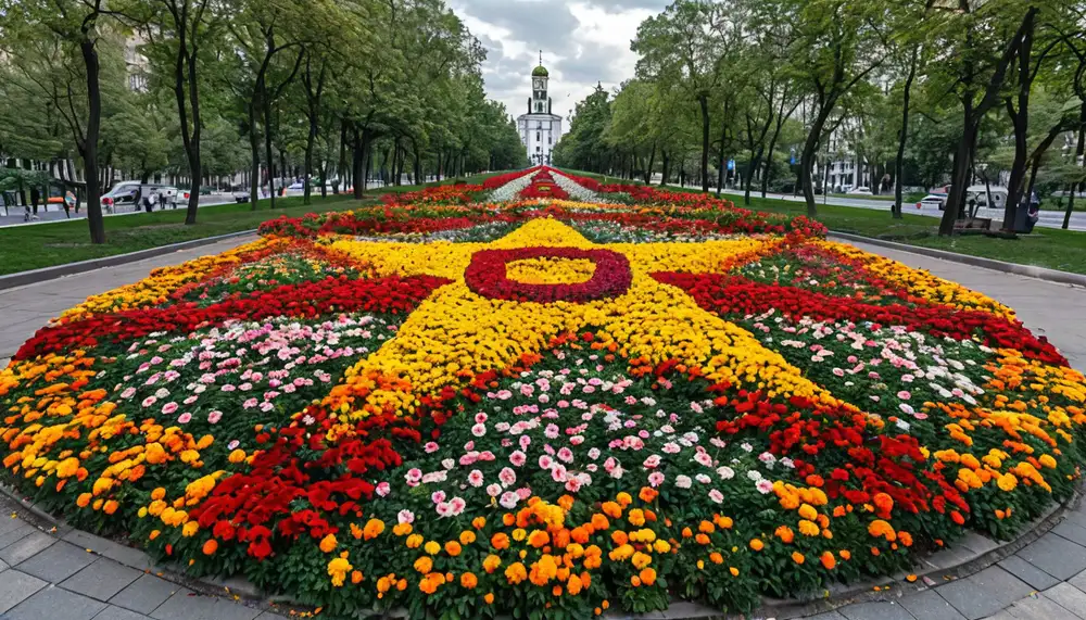 Реклама на цветочных клумбах: бизнес-идея