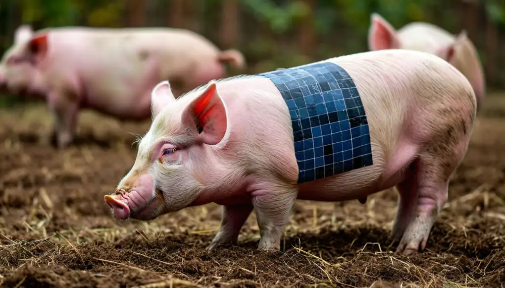 Сенсорная накидка для свиней