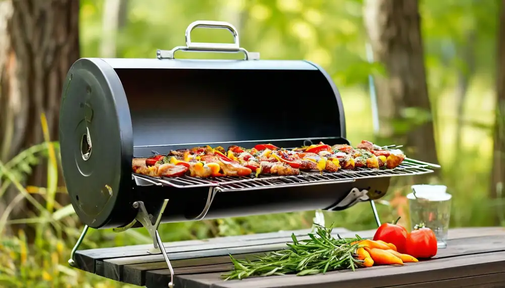 Шашлык на солнечном мангале