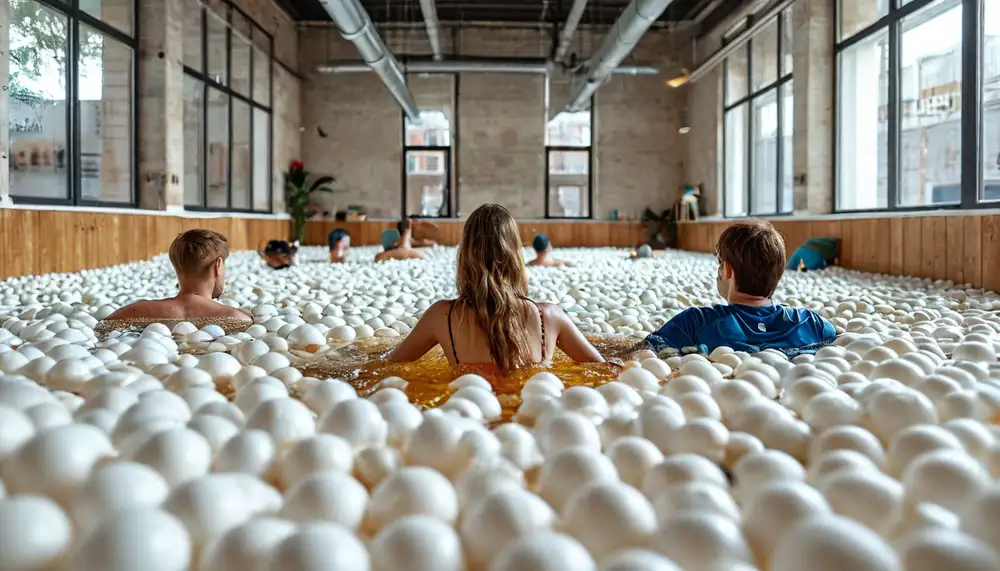 Сухой бассейн H2Ball: уникальное развлечение