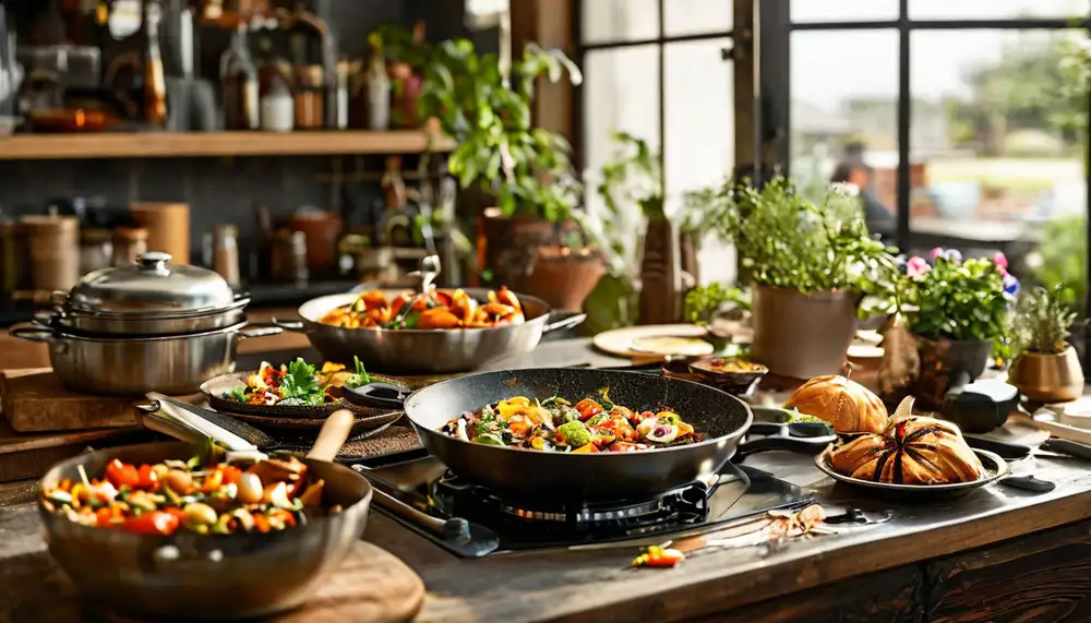 Уникальная сковородка с перегородками