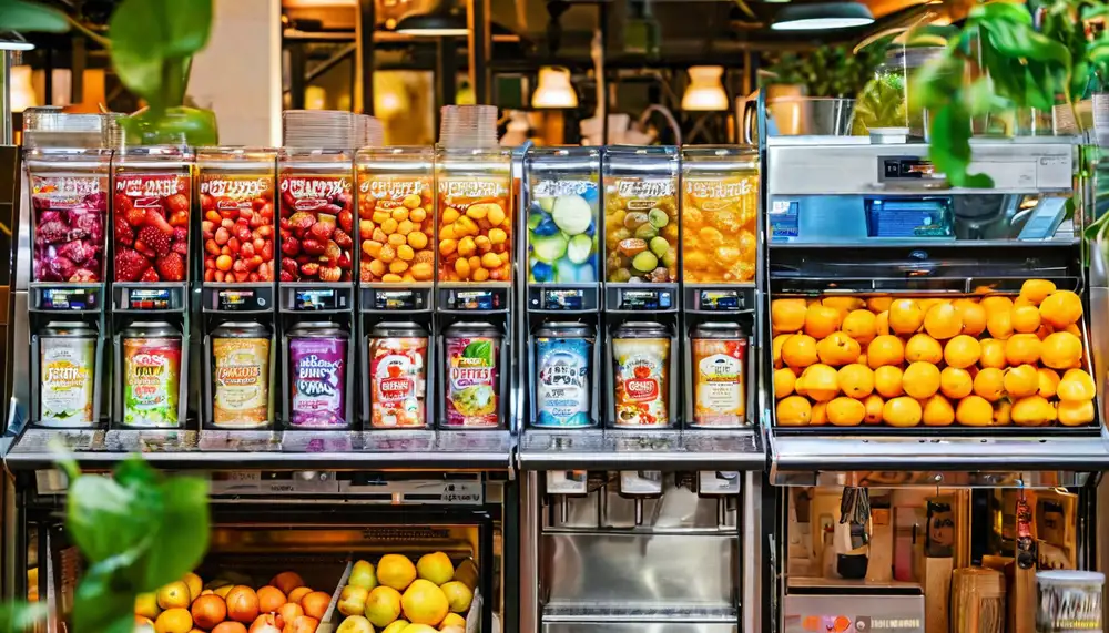 Установка автоматов для свежего сока