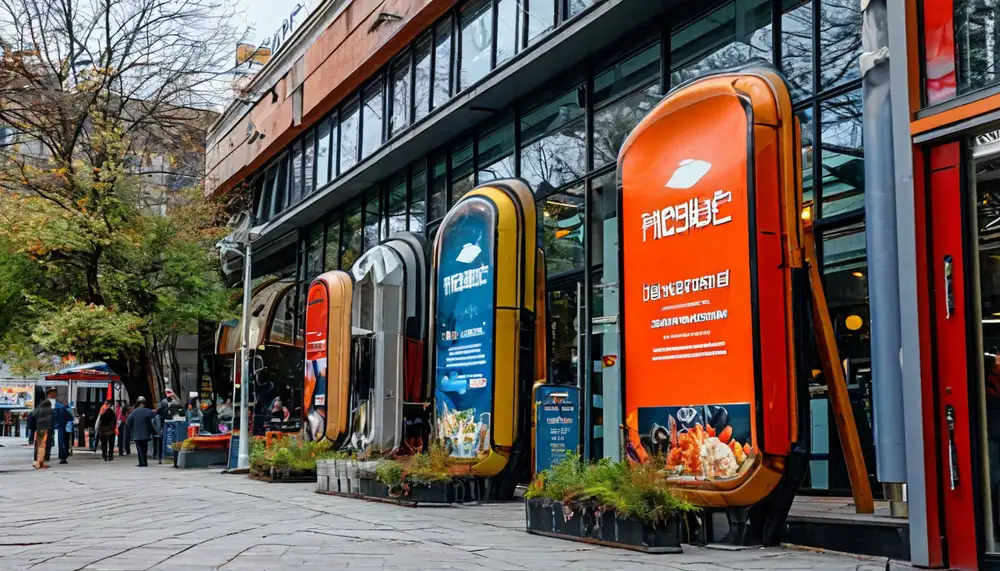 Установка рекламных видеостойков