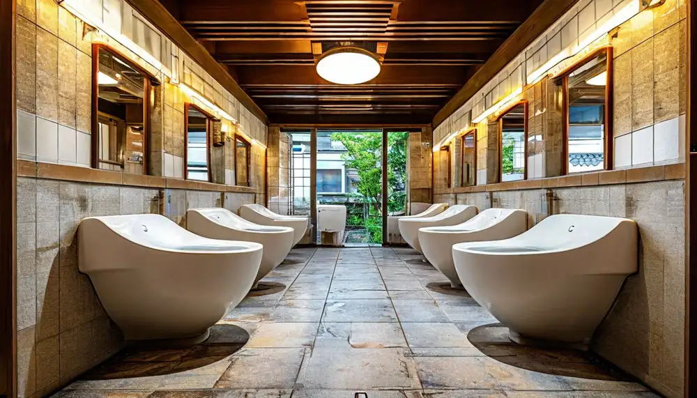 Японский писающий унитаз