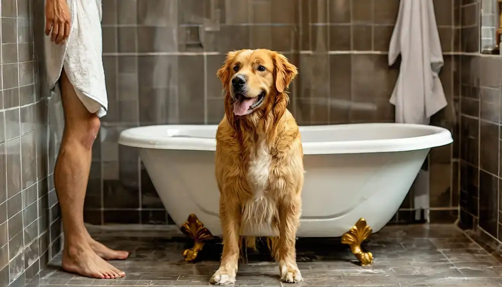 Новая занавеска для мытья собаки